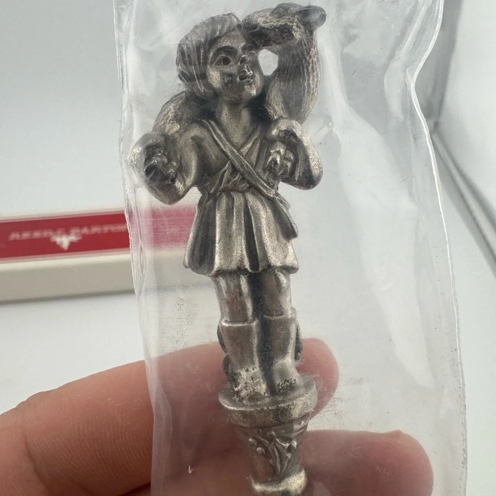 Reed & Barton Shepherd‎ Boy Christmas 1984 Engraved Spoon NIB